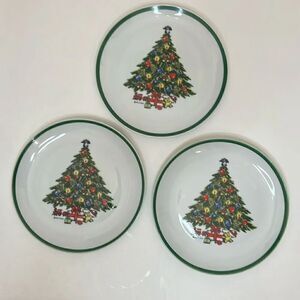Mount Clemens Pottery Christmas Salad Appetizer Fruit Bread Plate 7 1/2 Inch